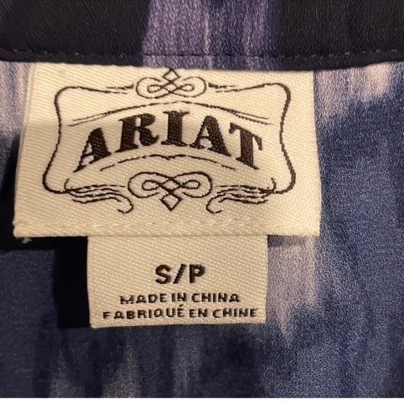 ARIAT high-low ruffled dress, black/lilac/white, size
S/P-EUC-Tier details-❤️😍 - Picture 13 of 15